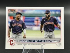 2022 Topps Update Base #US302 Guardians of the Central (Jose Ramirez/Amed