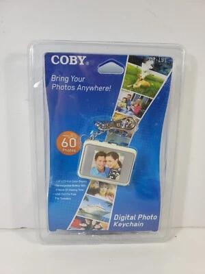 Coby 1 1/2 inch DP-151 Up to 60 Pictures Digital Photo Album Keychain NEW nos - Image 1 of 2