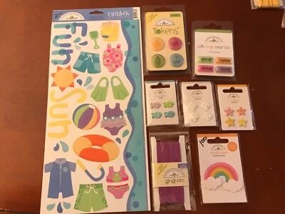 Doodlebug Design Summer Fun Sun Embellishment Bundle Lot #1 - Image 1 of 4