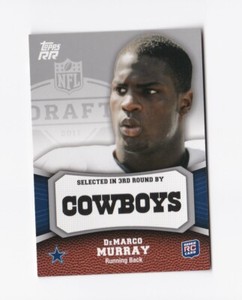 2011 Topps Rising Rookies Football Pick List RC Cowboys Dolphins Patriots 49ers