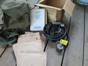 Vintage Pre- Vietnam US Army Water Purification Unit with Manuel, Filters & Box - Picture 1 of 11