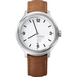 Mondaine Helvetica No1 Bold 43mm Steel White Dial Mens Quartz Watch MH1.B1210.LG - Picture 1 of 1