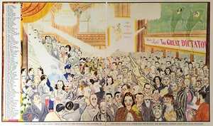 Celebrities Alan Reeve Art Premiere The Great Dictator Movie Charlie Chaplin - Picture 1 of 11