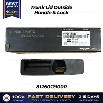 ⭐Genuino⭐ Tapa maletero mango exterior y bloqueo 81260G9000 para Hyundai Genesis G70 Foto 1 de 4