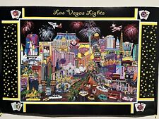 Las Vegas Lights Art Wall/Room Circa 1998 Downtown Strip Poster - 24 x 37 7/8