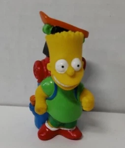 SELTENER VINTAGE 1990 Die Simpsons 3" BART SIMPSON Figur CAMPINGRUCKSACK - Bild 1 von 5