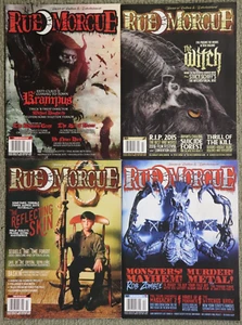 Rue Morgue Magazine Lot #162,163,164,165 Horror Books ROB ZOMBIE Nice Shape! F4 - Picture 1 of 12