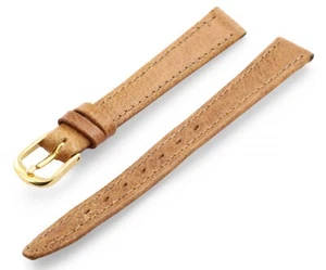 Correa y hebilla de reloj de cuero de becerro marrón tostado genuino CERTINA de 10 mm 10-8 mm - Imagen 1 de 7