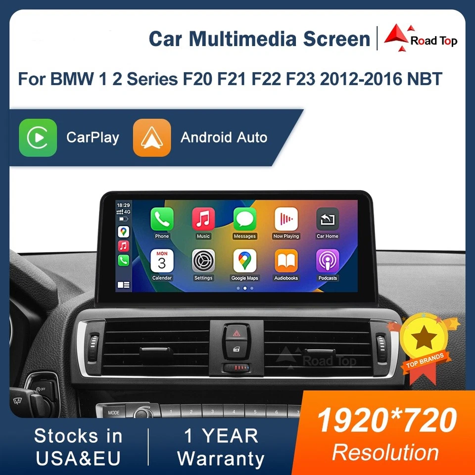 10.25" CarPlay Touchscreen Android Auto Stereo für BMW 1 2 Serie F20 F21 F22 F23 - Bild 1 von 4