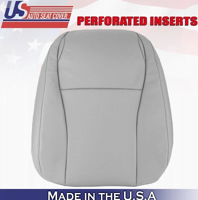 2006 2007 For Toyota Highlander Driver Top Perforated Leather Seat Cover Gray - Image 1 of 4