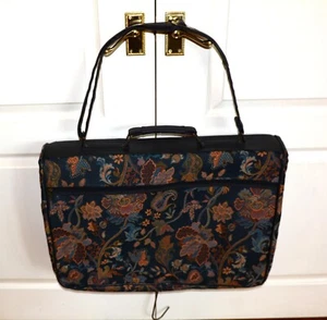 Vintage ST. MICHAEL Floral Tapestry Suit Dress Carrier Garment Bag - Picture 1 of 11