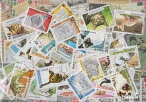 Topical Cats in complete Expenditure Stamps 50 different stamps - Picture 1 of 1