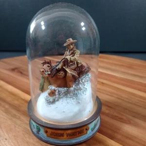 Franklin Mint John Wayne Domed Figurines Vintage Undefeatable Spirit Searchers - Picture 1 of 9