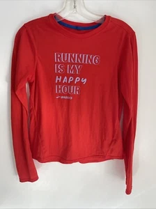 Brooks Long Sleeve Womens Red Running Shirt Size Small N12 - Picture 1 of 3
