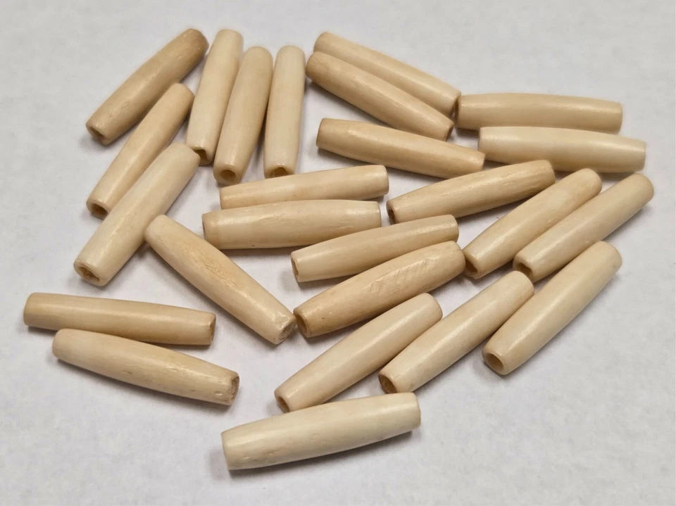 100 PIEZAS COLGANTES GARGANTILLA PIPA HUESO MARRÓN 1" Foto 1 de 1