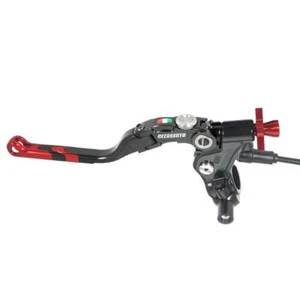 Comando frizione Accossato 34mm leva lunga rosso Revolution micro+supporto M10 - Foto 1 di 7