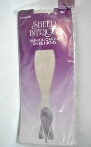 Sheer Intrigue Knee Highs Grey Beige Size 8.5-11 New Vintage Prop Only 70's - Picture 1 of 4