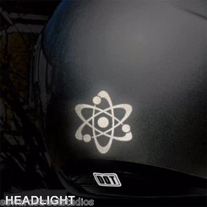 Calcomanía reflectante Atom Symbol para tu bicicleta, motocicleta y casco #113R - Imagen 1 de 10