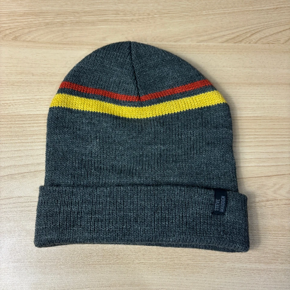 Steve Madden Sombrero Gorro Invierno Gorra Talla Única Gris Tejido Ligero Foto 1 de 4