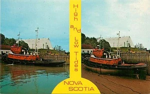 Fundy Nova Scotia Kanada Ca Hoch- und Niedrigwasser Postkarte - Bild 1 von 1