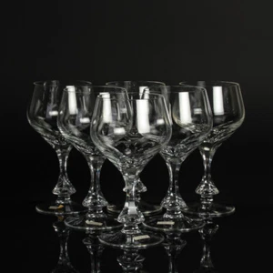 Kristallglas Trinkgläser Set Ichendorf Ravenna Rotwein Set von 6 Vintage - Picture 1 of 7