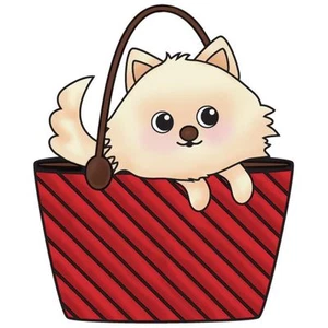 Estampillas de acrílico transparente Imaginisce ""Kitty in a Purse"" Snag Em #400110 - Imagen 1 de 2