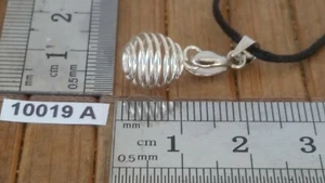 Pendentif MINI CAGE ETIRABLE pour placer 1 pierre + bélière + cordon reglable - Picture 1 of 4