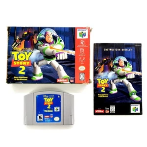 Toy Story 2: Buzz Lightyear to the Rescue (Nintendo 64, 1999) Authentic Complete - Picture 1 of 19