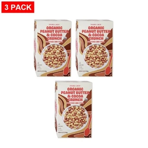 Trader Joe’s Organic Peanut Butter & Cocoa Crunch 10 Oz - Pack of 3 - Picture 1 of 3