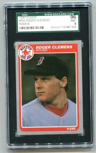 1985 Fleer Roger Clemens RC 155 SGC 9 MINT - Picture 1 of 2