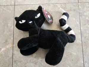2005 Emily The Strange Nee Chee 8” Plush Kitty Cat Missing Bat Wings by Toynami - Picture 1 of 7