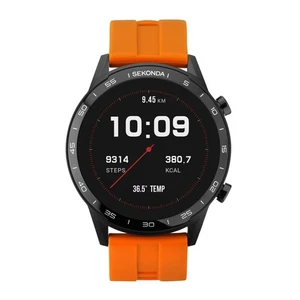 Sekonda Mens Active 45mm Smart Watch Orange. Item 1911.00. Brand New RRP £79.99 - Picture 1 of 11