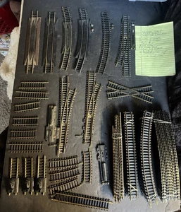 VINTAGE HO BRASS TRACK ,SWITCHS LOT - Picture 1 of 16