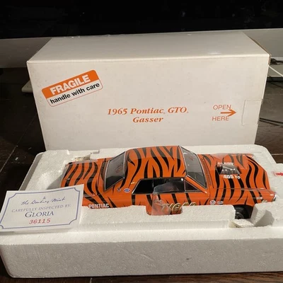 Danbury Mint 1965 Pontiac GTO Gasser Black Orange w/ Box, Title, Promo Brochure - Image 1 of 4