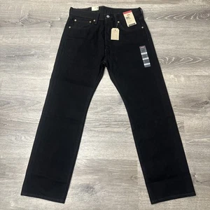 Levi’s 501 Original Fit Jeans Men's 32x29 Black Straight Button Fly Denim - Picture 1 of 7