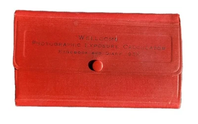 Manual y diario calculadora de exposición fotográfica Wellcome 1933 vintage Foto 1 de 4