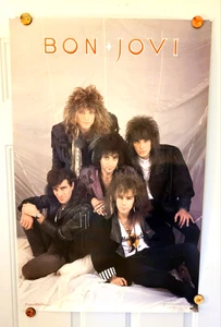 Bon Jovi Rock Band  Poster 1986 Mark Weiss Photo Personalities Inc Free Shipping - Picture 1 of 6