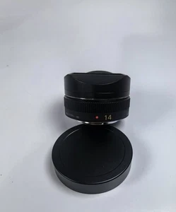 Metal Square Lens Hood Black/Silver For Panasonic Lumix G 14mm F2.5 ASPH Lens - Picture 1 of 5