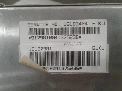 Chasis ECM ABS tablero derecho compatible con 94 CENTURY 650111 Foto 1 de 3