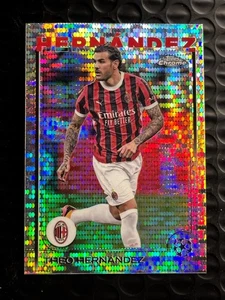 2024-25 Topps Chrome Uefa Club Competitions Theo Hernandez #65 Pulsar Refractor - Picture 1 of 2