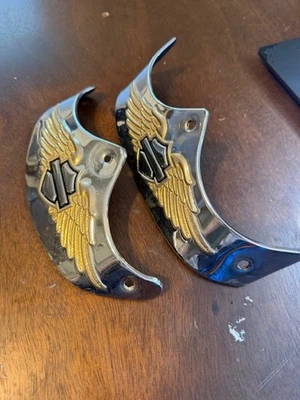 Puntas de guardabarros cromadas OEM Harley Davidson Road King Soft Tail Heritage Foto 1 de 3