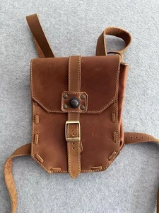Borsa coscia con tracolla gamba cintura rinascimentale borsa medievale marsupio marrone - Foto 1 di 19