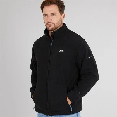 Trespass Men’s Fleece Jacket with Full Zip & Pockets Walking Trek Bernal