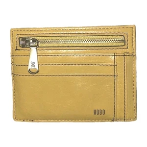 HOBO Brink Portafoglio Porta Carte Senape Giallo Floreale Cerniera Inserto Monete Piccolo - Foto 1 di 2