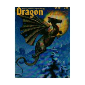 TSR Dragon Magaz #68 "Mesas meteorológicas Greyhawk, Dawn Patrol, Barbarian P Mag en muy buena condición - Imagen 1 de 1