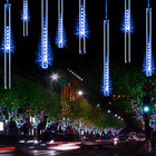 Meteoros Lluvia Luces LED De Arbol Navidad Decoracion Para Exterior Impermeable