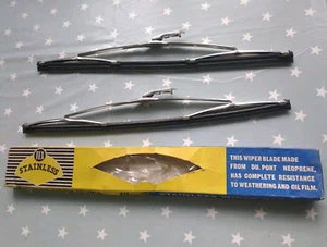 FORD ZEPHYR ZODIAC 4 6 MK3 GENUINE NOS TEX 14" STAINLESS STEEL WIPER BLADES - Picture 1 of 5