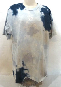 Camiseta Nike Pequeña Suelta Azul Tie-Dye Manga Corta - Imagen 1 de 6
