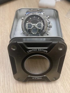 JOEFOX ANALOG DIGITAL QUARTZ MULTIFUNCTION WATCH.BEAUTIFUL.NEW. - Picture 1 of 8