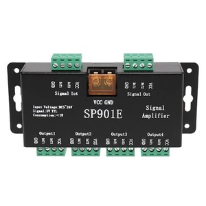 SP901E LED Pixel WS2812B WS2811 SPI Amplifier Repeater for WS2813 SK68124179 - Bild 1 von 8